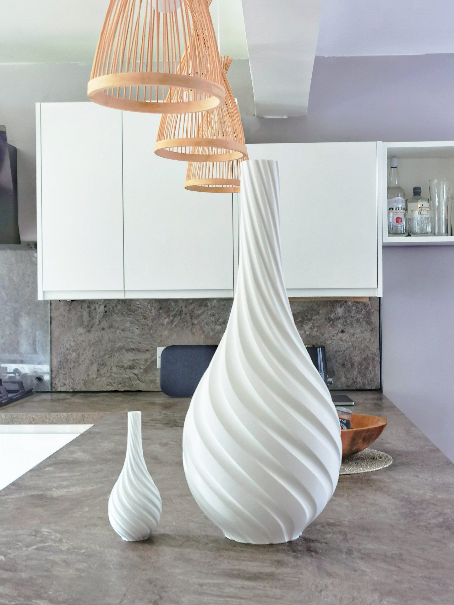 Eso-45 Vase, Weiß
