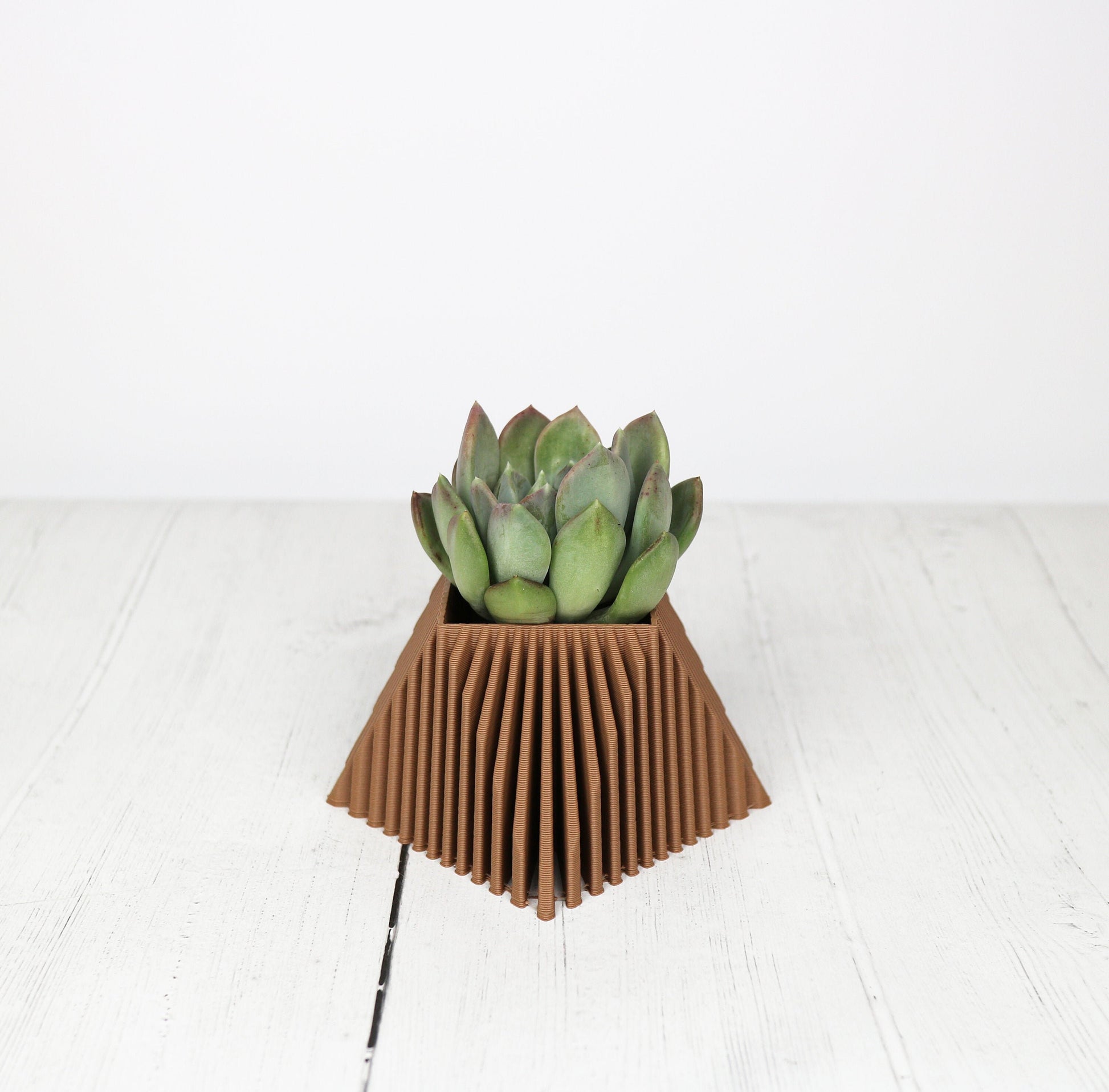 3d print wood plant pot, 3-4 inch small plant pot or large plant pot, succulent pot, plant pot indoor use, indoor succulent planter